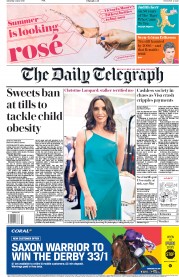 The Daily Telegraph () Newspaper Front Page for 2 June 2018