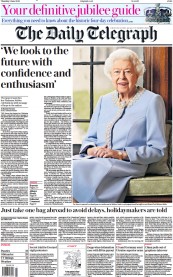 The Daily Telegraph () Newspaper Front Page for 2 June 2022