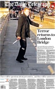 The Daily Telegraph () Newspaper Front Page for 30 November 2019