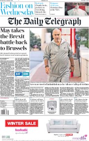 The Daily Telegraph () Newspaper Front Page for 30 January 2019