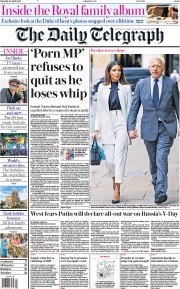 The Daily Telegraph () Newspaper Front Page for 30 April 2022