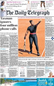 The Daily Telegraph () Newspaper Front Page for 30 May 2018