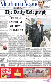 The Daily Telegraph () Newspaper Front Page for 30 July 2019