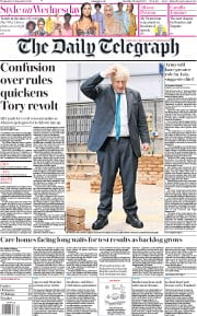 The Daily Telegraph () Newspaper Front Page for 30 September 2020
