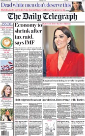 The Daily Telegraph () Newspaper Front Page for 31 January 2023