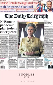 The Daily Telegraph () Newspaper Front Page for 31 July 2021