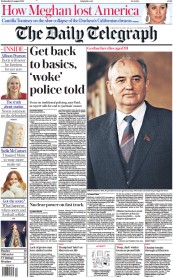 The Daily Telegraph () Newspaper Front Page for 31 August 2022