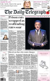 The Daily Telegraph () Newspaper Front Page for 3 November 2016