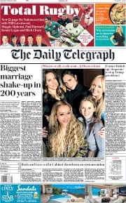 The Daily Telegraph () Newspaper Front Page for 3 February 2018