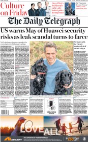 The Daily Telegraph () Newspaper Front Page for 3 May 2019