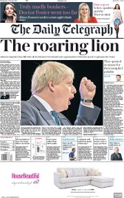 The Daily Telegraph () Newspaper Front Page for 4 October 2017