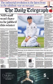 The Daily Telegraph () Newspaper Front Page for 4 November 2021