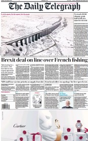 The Daily Telegraph () Newspaper Front Page for 4 December 2020