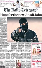 The Daily Telegraph () Newspaper Front Page for 4 January 2016