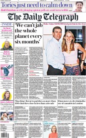 The Daily Telegraph () Newspaper Front Page for 4 January 2022