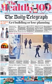 The Daily Telegraph () Newspaper Front Page for 4 February 2017