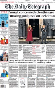 The Daily Telegraph () Newspaper Front Page for 4 February 2021