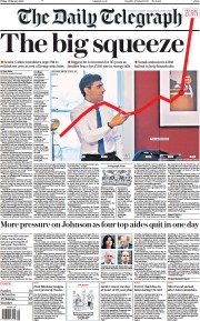 The Daily Telegraph () Newspaper Front Page for 4 February 2022