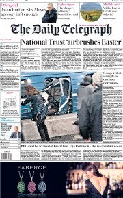 The Daily Telegraph () Newspaper Front Page for 4 April 2017