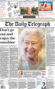 The Daily Telegraph () Newspaper Front Page for 4 April 2020