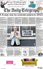The Daily Telegraph () Newspaper Front Page for 4 May 2018