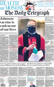 The Daily Telegraph () Newspaper Front Page for 4 May 2020