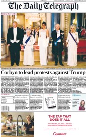 The Daily Telegraph () Newspaper Front Page for 4 June 2019