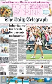 The Daily Telegraph () Newspaper Front Page for 4 July 2015