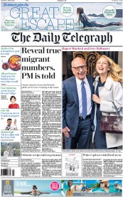 The Daily Telegraph () Newspaper Front Page for 5 March 2016