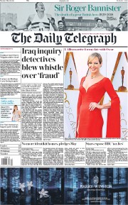 The Daily Telegraph () Newspaper Front Page for 5 March 2018