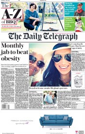 The Daily Telegraph () Newspaper Front Page for 5 May 2018