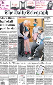 The Daily Telegraph () Newspaper Front Page for 5 May 2020