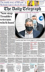 The Daily Telegraph () Newspaper Front Page for 5 May 2021