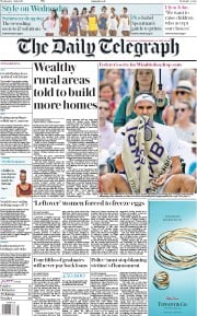 The Daily Telegraph () Newspaper Front Page for 5 July 2017