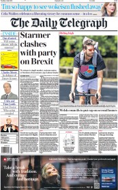 The Daily Telegraph () Newspaper Front Page for 5 July 2022