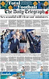 The Daily Telegraph () Newspaper Front Page for 6 November 2017
