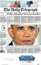 The Daily Telegraph () Newspaper Front Page for 6 January 2016