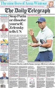 The Daily Telegraph () Newspaper Front Page for 6 April 2022