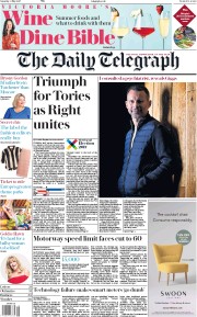 The Daily Telegraph () Newspaper Front Page for 6 May 2017