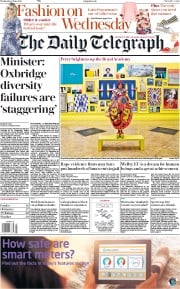 The Daily Telegraph () Newspaper Front Page for 6 June 2018