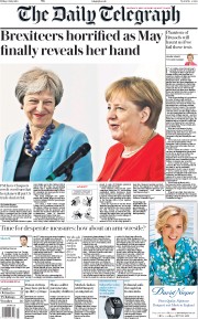 The Daily Telegraph () Newspaper Front Page for 6 July 2018