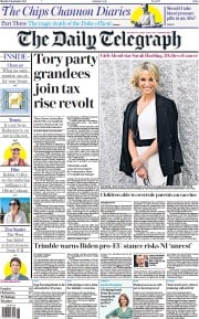 The Daily Telegraph () Newspaper Front Page for 6 September 2021
