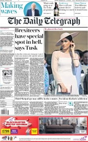 The Daily Telegraph () Newspaper Front Page for 7 February 2019