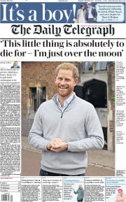 The Daily Telegraph () Newspaper Front Page for 7 May 2019
