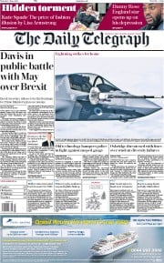 The Daily Telegraph () Newspaper Front Page for 7 June 2018