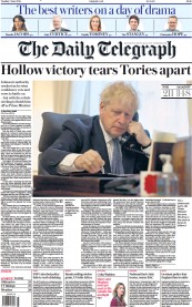 The Daily Telegraph () Newspaper Front Page for 7 June 2022