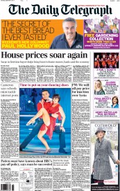 The Daily Telegraph () Newspaper Front Page for 7 September 2013