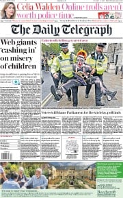 The Daily Telegraph () Newspaper Front Page for 8 October 2019