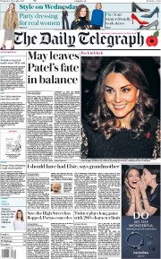 The Daily Telegraph () Newspaper Front Page for 8 November 2017