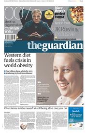 The Guardian () Newspaper Front Page for 10 October 2015